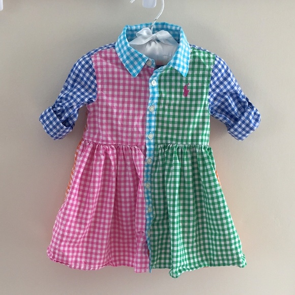 Ralph Lauren Other - Ralph Lauren Bright Plaid Oxford Shirt Dress